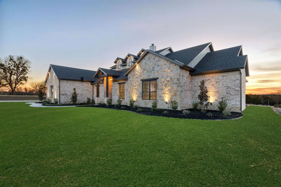Front exterior of a new home in , Farmersville, TX, highlighting curb appeal (Image 28).