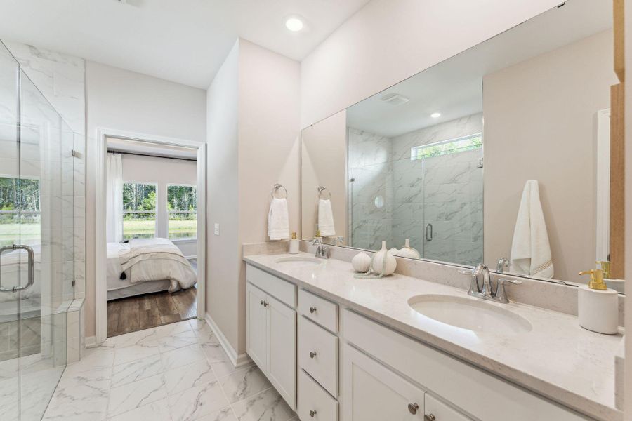 Furnished interior view inside a new home in Horizons at Summers Corner | 55+, Summerville (Image 12).