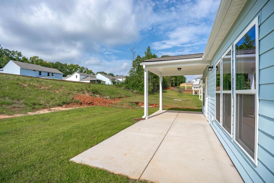 Exterior details and patio area of a home in Carriage Estates, Lexington (Image 29).