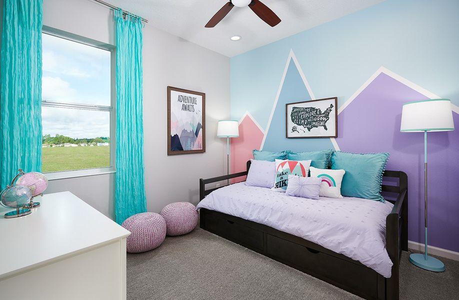 Representative furnished interior of a home built from the Daytona by Park Square Residential in Leela Reserve, Tavares (Image 9).