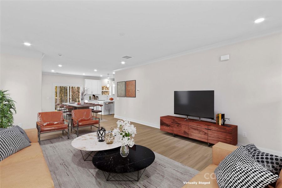 Furnished interior view inside a new home in , Statesville (Image 7).