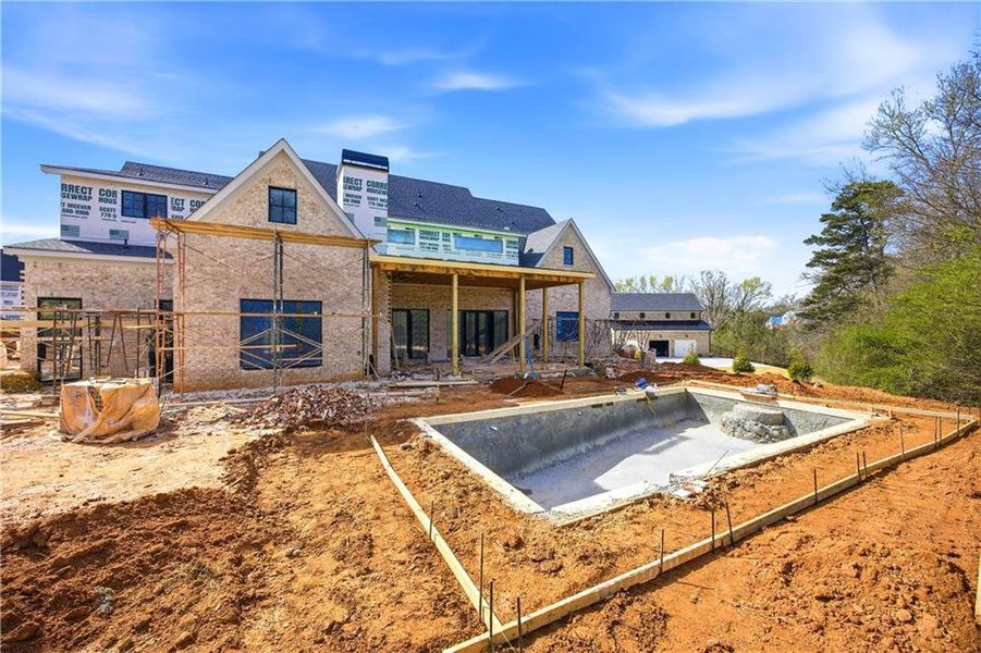 In-progress construction of a new home in , Buford, GA (Image 26). In-progress construction of a new home in , Buford, GA (Image 26).