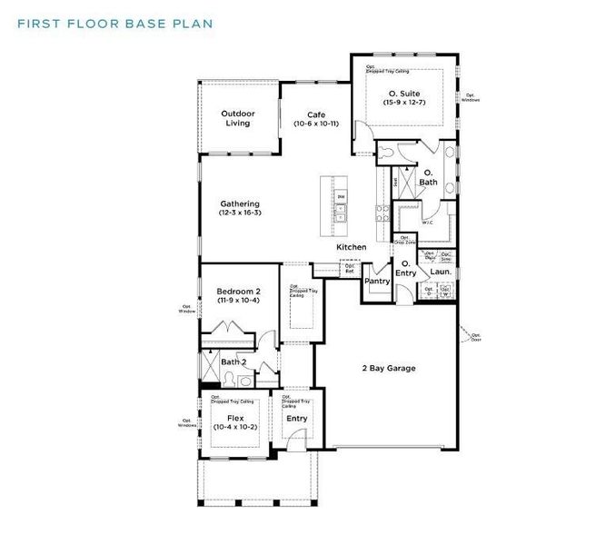 2D floor plan layout of this home in Summerwind Crossing at Lakes of Cane Bay, Summerville, SC (Image 3). 2D floor plan layout of this home in Summerwind Crossing at Lakes of Cane Bay, Summerville, SC (Image 3).