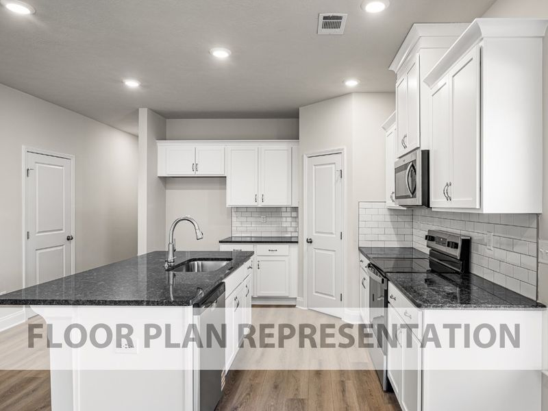 The Griffin 3 Bedroom Townhome Kitchen | A New Plan by Ivey Homes