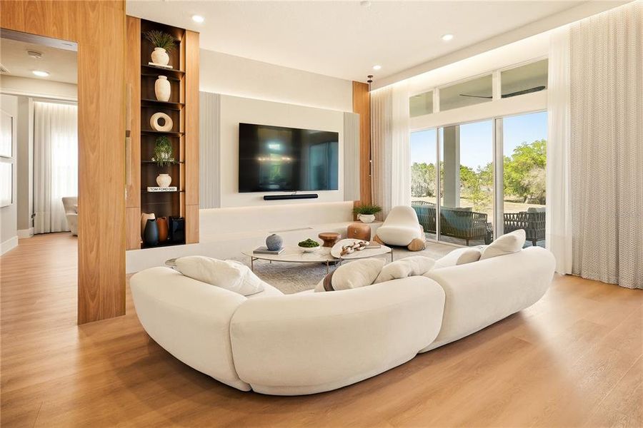 Furnished interior view inside a new home in Avalon Ridge, Winter Garden (Image 27).