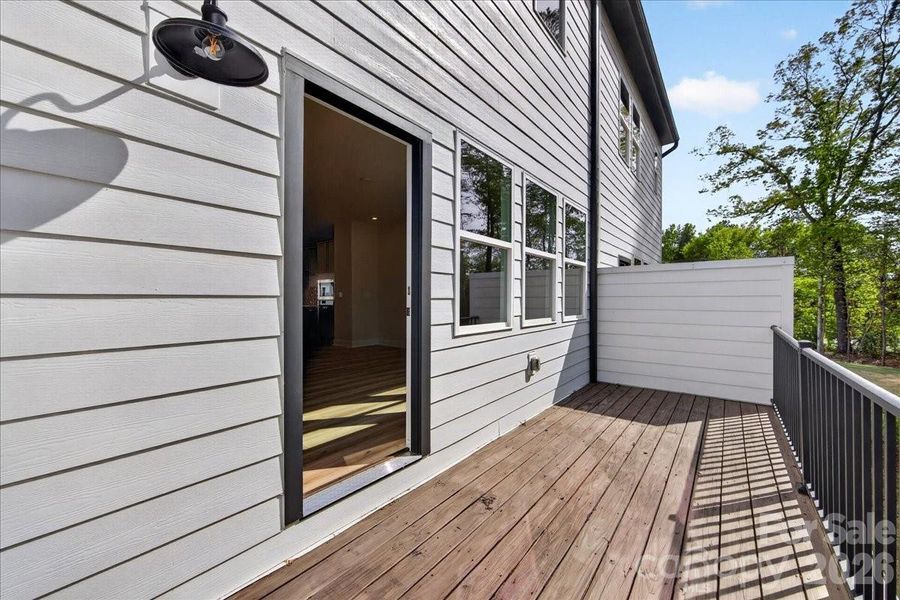 Second floor outdoor living