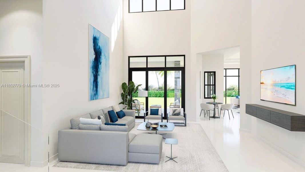 Furnished interior view inside a new home in , Davie (Image 8).