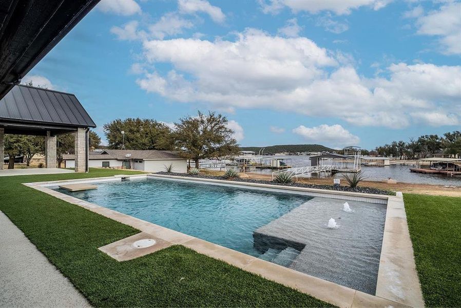 Open water view of lake