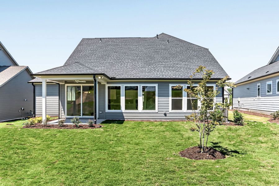 Representative exterior details of a home built from the The Westwood by David Weekley Homes in Serenity - The Park Collection, Fuquay Varina (Image 3).