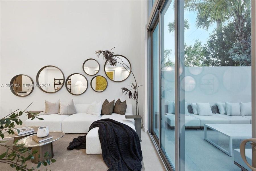 Furnished interior view inside a new home in , Miami (Image 29).