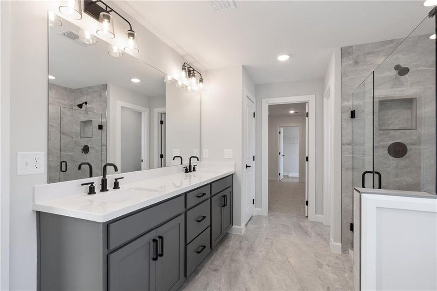Furnished interior view inside a new home in Oak Valley Estates, Marietta (Image 37).