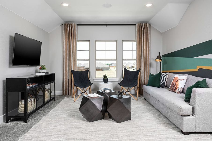 Representative furnished interior of a home built from the Ethan by Tri Pointe Homes in View at the Reserve, Mansfield (Image 7). Representative furnished interior of a home built from the Ethan by Tri Pointe Homes in View at the Reserve, Mansfield (Image 7).