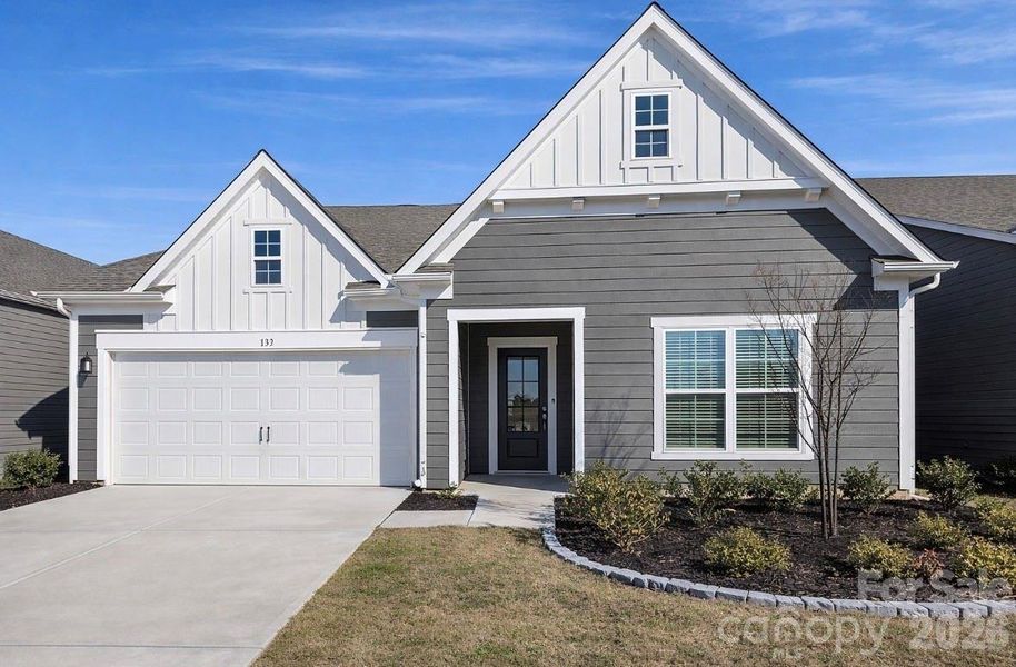 Front exterior of a new home in , Statesville, NC, highlighting curb appeal (Image 1). Front exterior of a new home in , Statesville, NC, highlighting curb appeal (Image 1).
