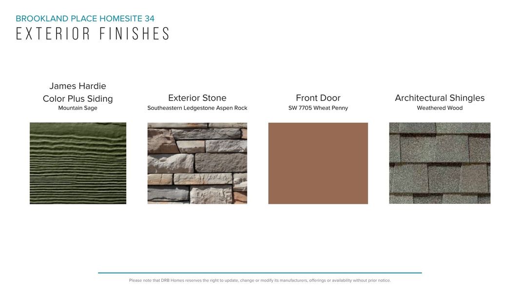 Sample of building materials used in homes in Brookland Place, Hendersonville (Image 21). Sample of building materials used in homes in Brookland Place, Hendersonville (Image 21).