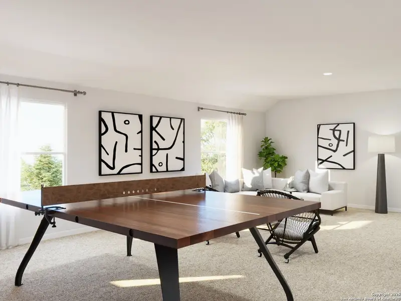 Furnished interior view inside a new home in Hunters Ranch, San Antonio (Image 32). Furnished interior view inside a new home in Hunters Ranch, San Antonio (Image 32).