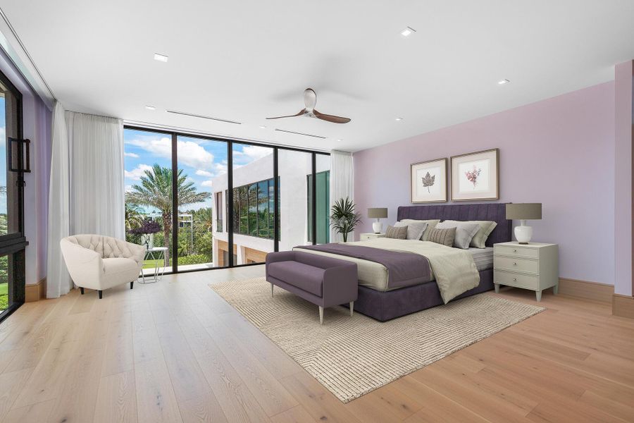 Furnished interior view inside a new home in , Manalapan (Image 11).