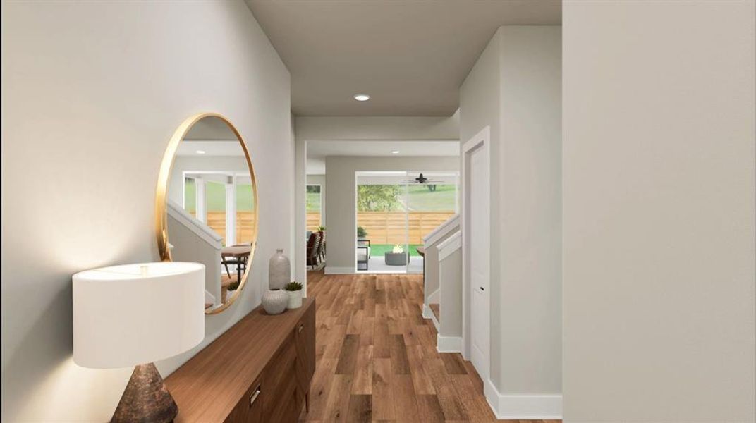 Furnished interior view inside a new home in Treeline, Justin (Image 8).