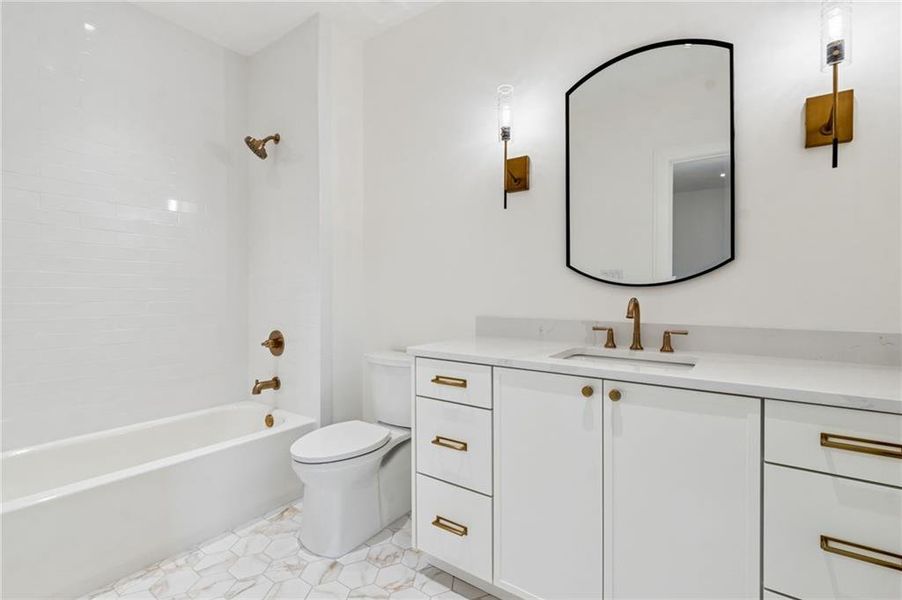 Furnished interior view inside a new home in , Suwanee (Image 47).