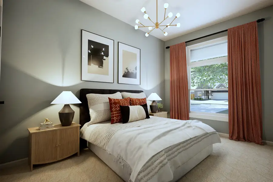 Representative furnished interior of a home built from the The Jacksboro by David Weekley Homes in The Woodlands Hills 60’, Willis (Image 3).