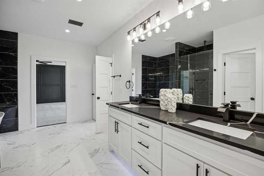 Furnished interior view inside a new home in , Dallas (Image 9).