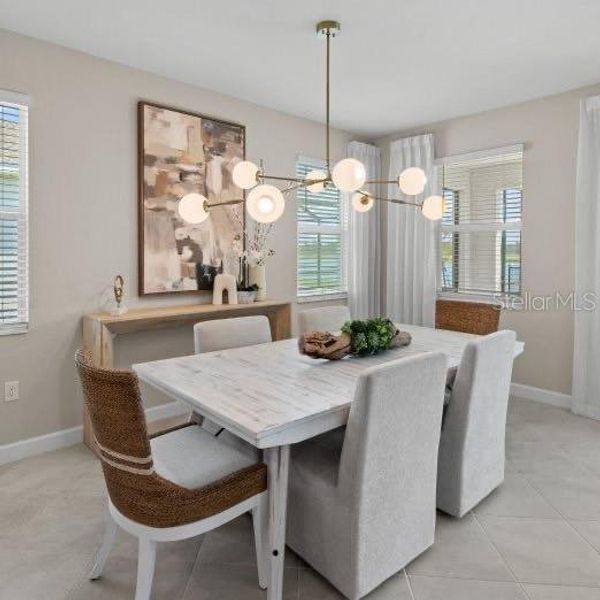 Furnished interior view inside a new home in Island Lakes at Coco Bay, Englewood (Image 5).