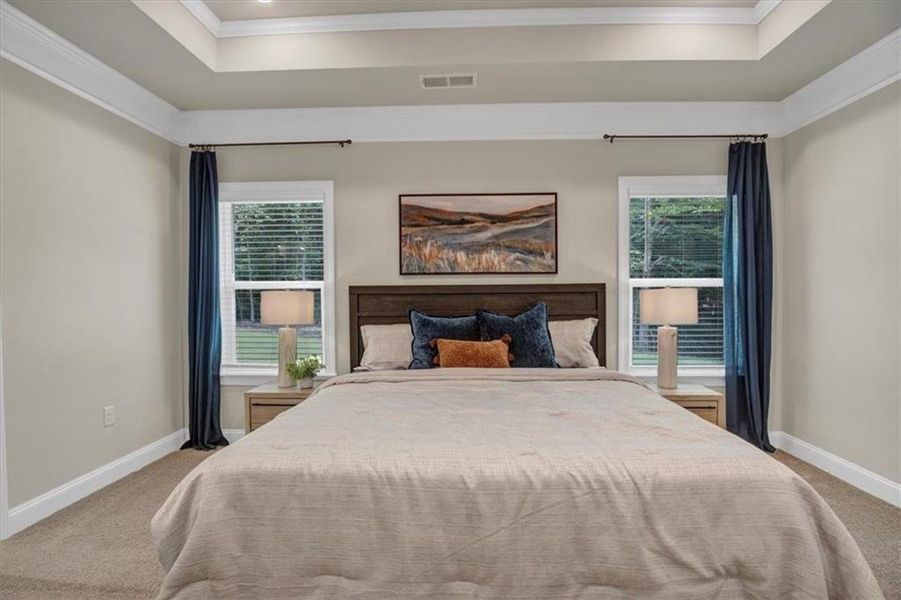 Furnished interior view inside a new home in Tuscany Hills, Douglasville (Image 31). Furnished interior view inside a new home in Tuscany Hills, Douglasville (Image 31).