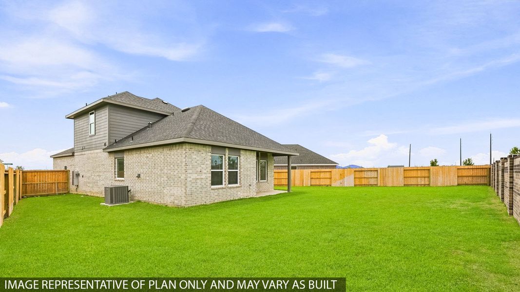 Exterior details and patio area of a home in Cypress Green, Tomball (Image 3).