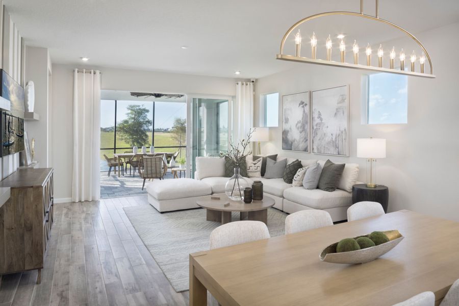 Representative furnished interior of a home built from the Champagne by Mattamy Homes in Brightmore at Wellen Park, Venice (Image 6).