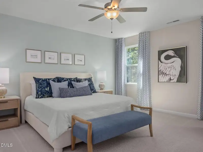 Furnished interior view inside a new home in Sage on North Main, Wake Forest (Image 20).