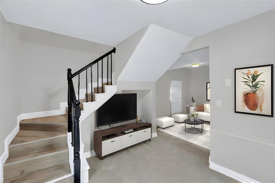 Furnished interior view inside a new home in , Dallas (Image 27). Furnished interior view inside a new home in , Dallas (Image 27).