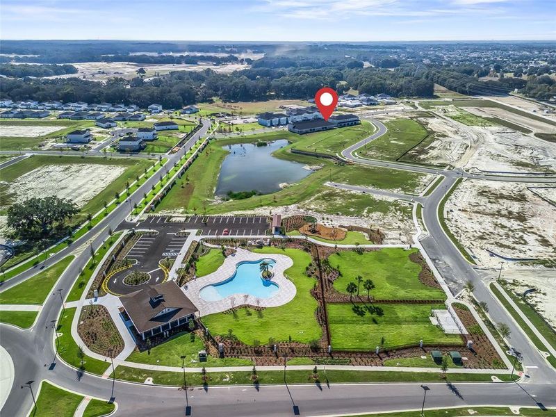 Front exterior of a new home in , Lady Lake, FL, highlighting curb appeal (Image 28).