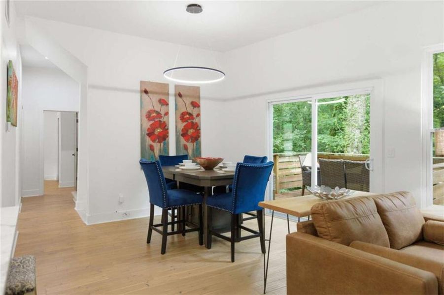 Furnished interior view inside a new home in , Atlanta (Image 7).