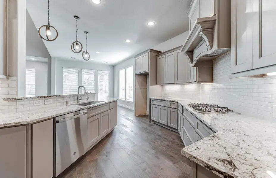 Representative furnished interior of a home built from the 3798 by Ravenna Homes in The Woodlands Hills 65′, Willis (Image 13).
