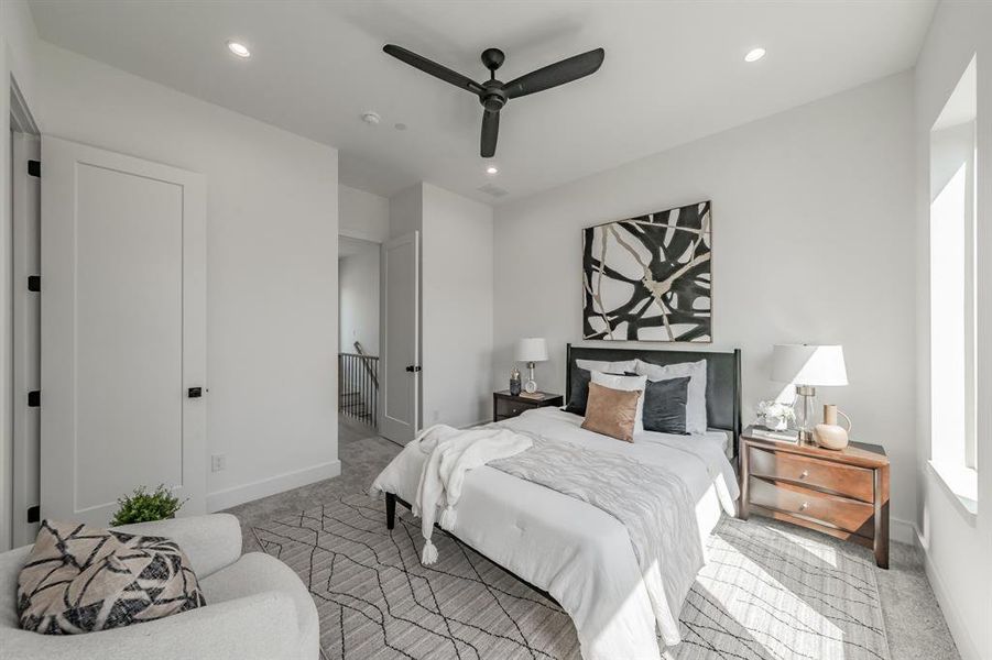 Furnished interior view inside a new home in , Dallas (Image 16).