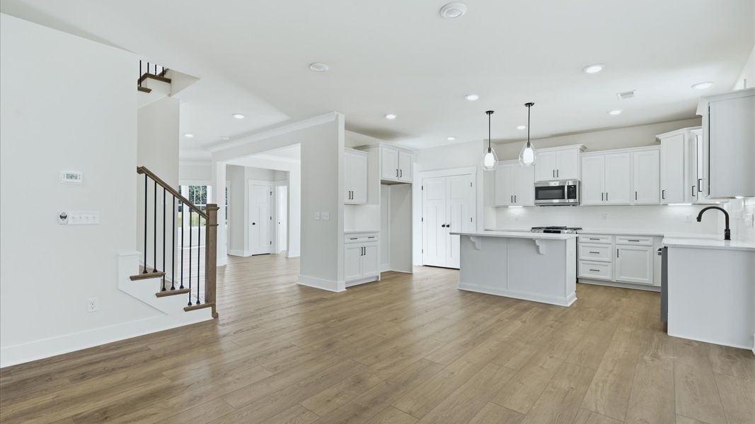 Furnished interior view inside a new home in The Wilds at Cedar Mountain, Asheville (Image 17).