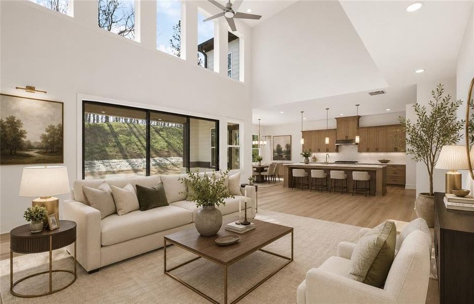 Furnished interior view inside a new home in , Woodstock (Image 7). Furnished interior view inside a new home in , Woodstock (Image 7).