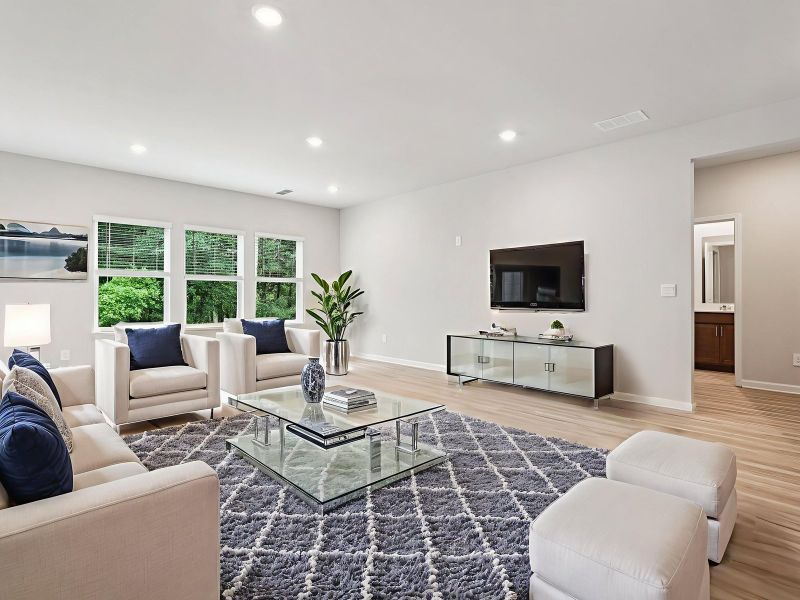 Furnished interior view inside a new home in Martin Springs - Estate Series, Lawrenceville (Image 3). Furnished interior view inside a new home in Martin Springs - Estate Series, Lawrenceville (Image 3).