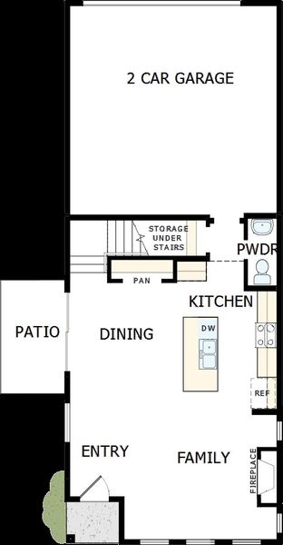 2D floor plan layout of this home in Revel Crossing at Wolf Ranch – The Ascent Collection, Colorado Springs, CO (Image 2). 2D floor plan layout of this home in Revel Crossing at Wolf Ranch – The Ascent Collection, Colorado Springs, CO (Image 2).