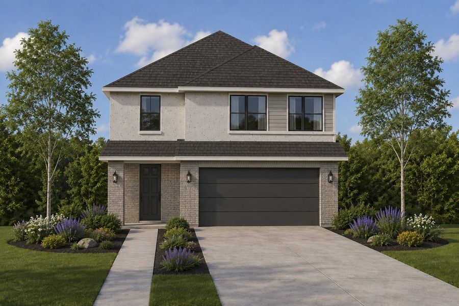 Representative exterior photo of a completed home built from the The Penrose by Lillian Custom Homes in Tabor Ranch, Ponder, TX (Image 6).