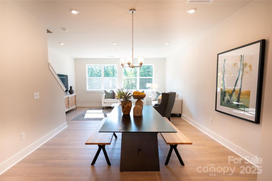 Furnished interior view inside a new home in Context at Oakhurst, Charlotte (Image 17).