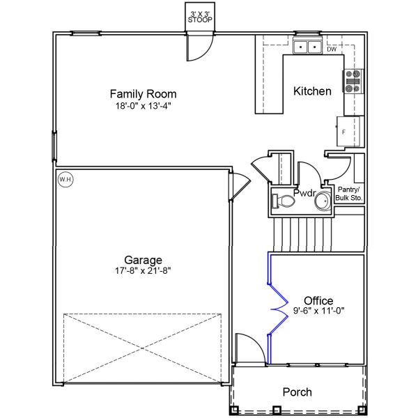 2D floor plan layout of this home in Bluefield, Lexington, SC (Image 3). 2D floor plan layout of this home in Bluefield, Lexington, SC (Image 3).