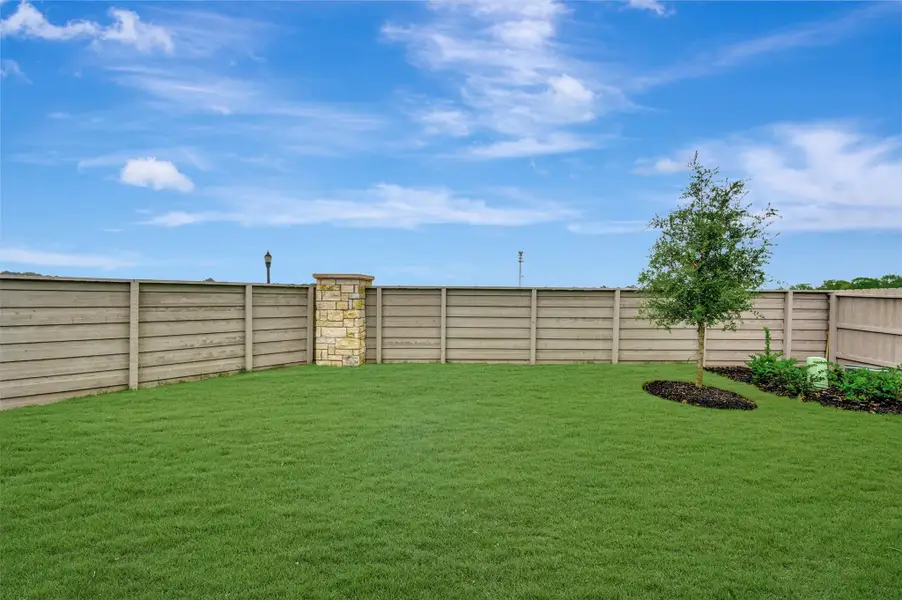 Exterior details and patio area of a home in Pomona - Reserve Collection, Manvel (Image 3).