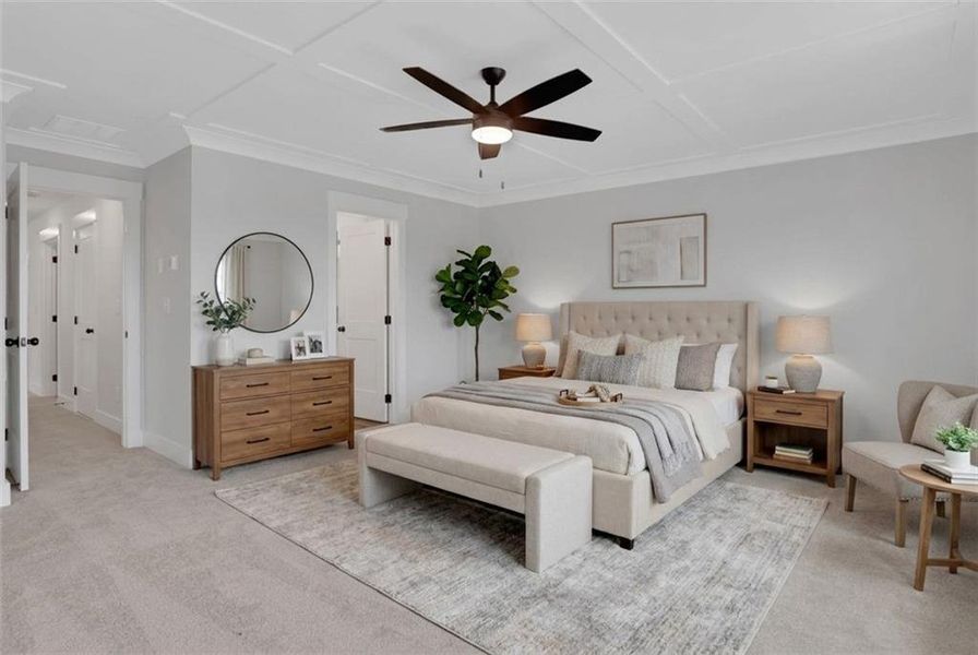 Furnished interior view inside a new home in Villas at Dawsonville, Dawsonville (Image 9). Furnished interior view inside a new home in Villas at Dawsonville, Dawsonville (Image 9).