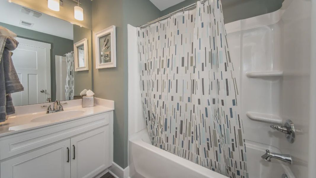 Furnished interior view inside a new home in Sidney Creek Single Family, Zebulon (Image 9).