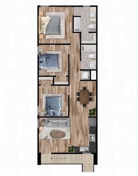 Floor plan for Unit A & B Floor plan for Unit A & B