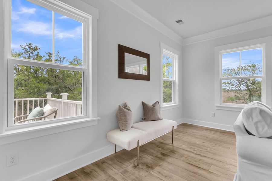 Furnished interior view inside a new home in , Charleston (Image 15).