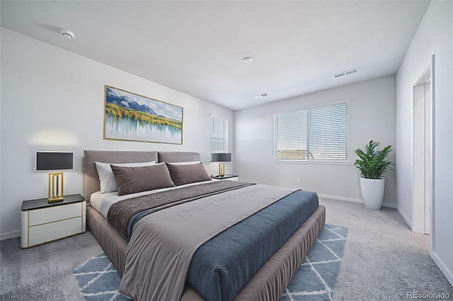 Furnished interior view inside a new home in Floret Collection at Alder Creek, Parker (Image 16).