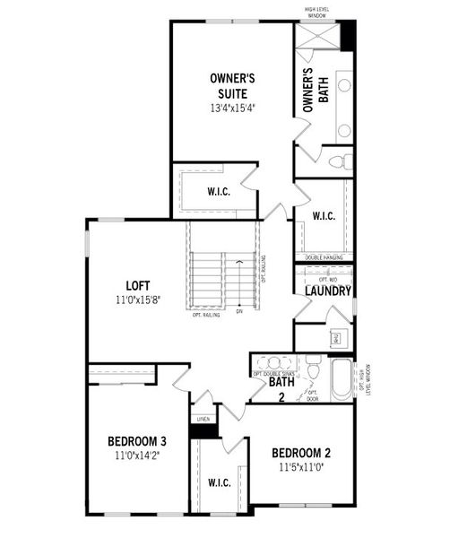 2D floor plan layout for the Talquin by Mattamy Homes in Meridian Parks, Orlando, FL (Image 3). 2D floor plan layout for the Talquin by Mattamy Homes in Meridian Parks, Orlando, FL (Image 3).