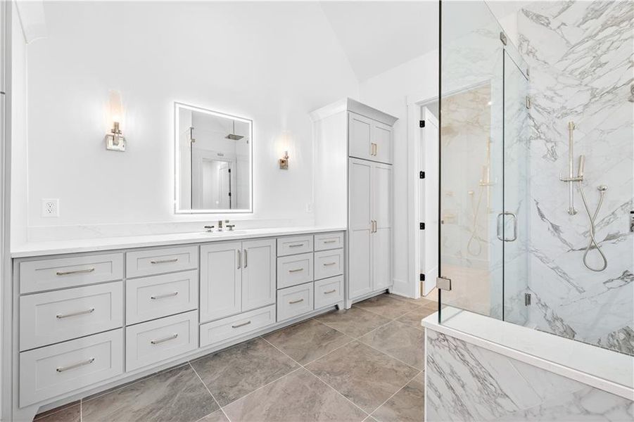 Furnished interior view inside a new home in Town Farms, Peachtree Corners (Image 37).