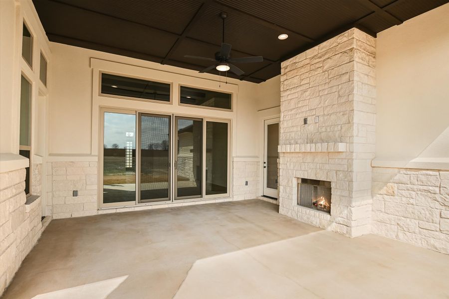 Representative exterior details of a home built from the Avalon by Giddens Homes in Scofield Farms Estates, Georgetown (Image 73).
